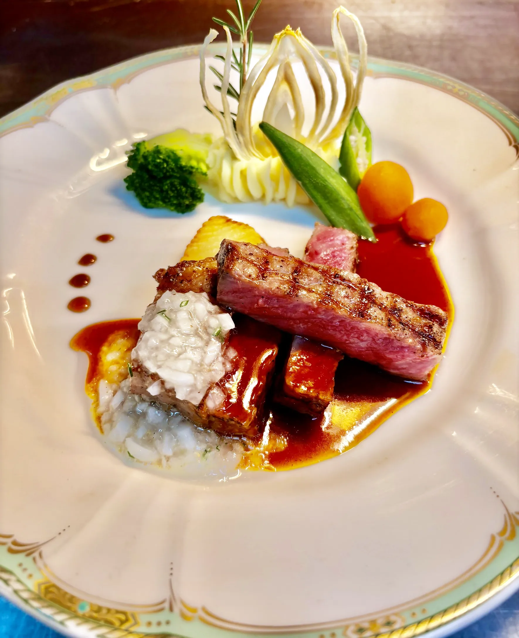 愛媛あかね和牛を使ったフランス料理