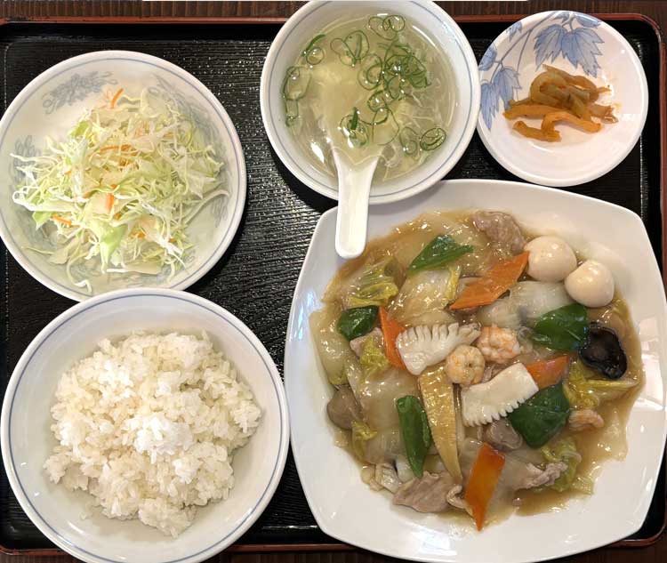 八宝菜定食