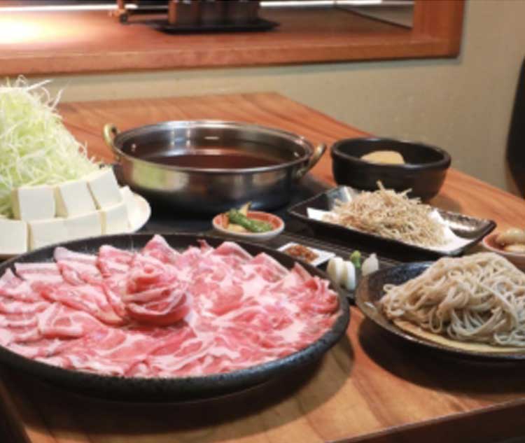 芋豚のネギしゃぶコース