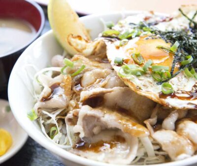 レモンポーク丼