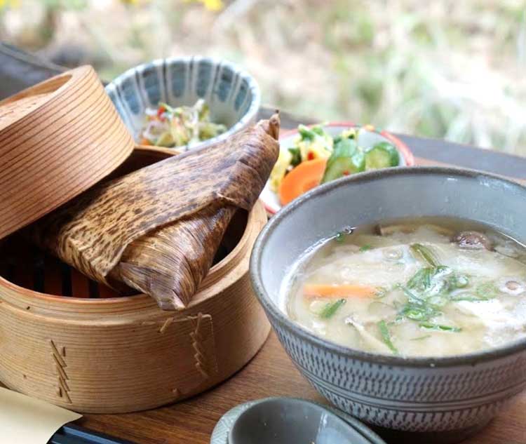 竹ちまきむすびとだんご汁