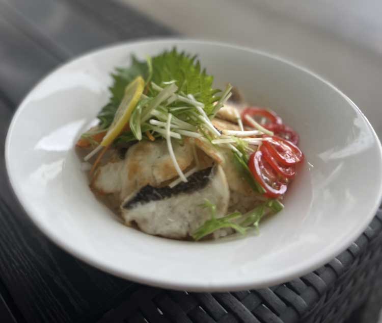 洋風新居浜鯛めし　みかんソース