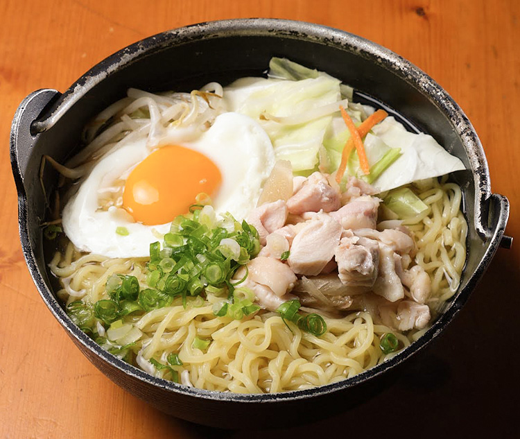 キジ鍋焼きラーメン