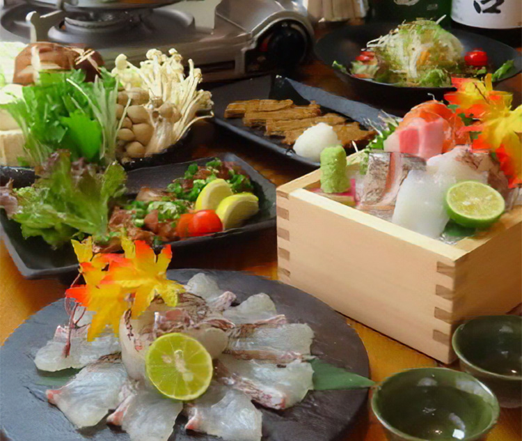 松山の鯛しゃぶコース（お料理全8品）