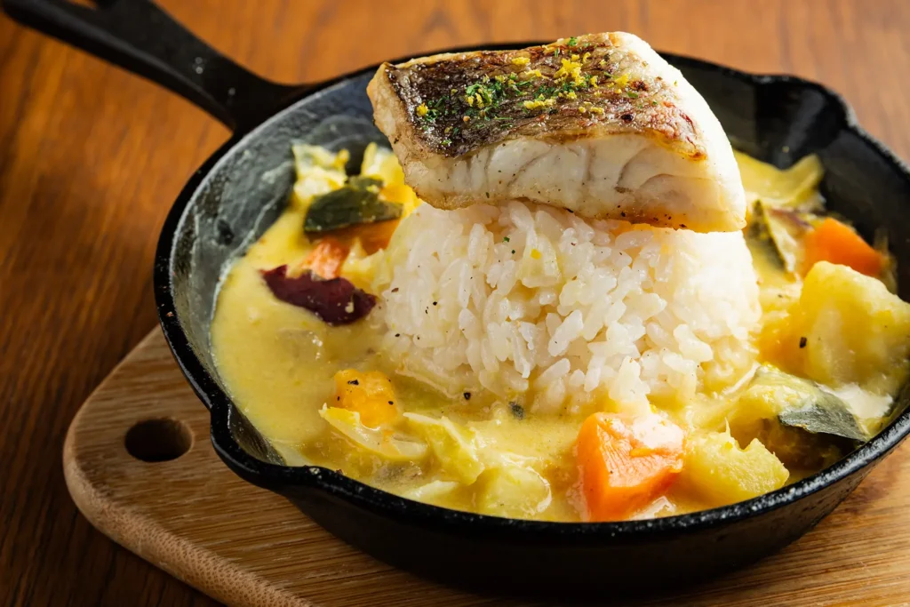 がすやのごはんの鯛のまろやかクリームごはん